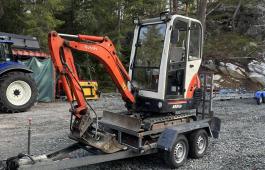 Kubota KX 41-3 med henger
