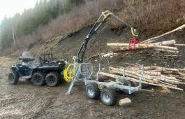 Polaris 570 EPS 6x6 - Tømmervogn  -  Mva Fritt salg 
