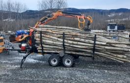 Tømmervogn med Kran og Robson drift