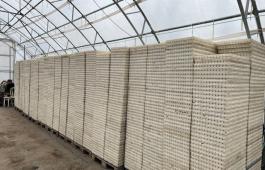 2000 stk. brett med såvalser og 80 stk. reoler